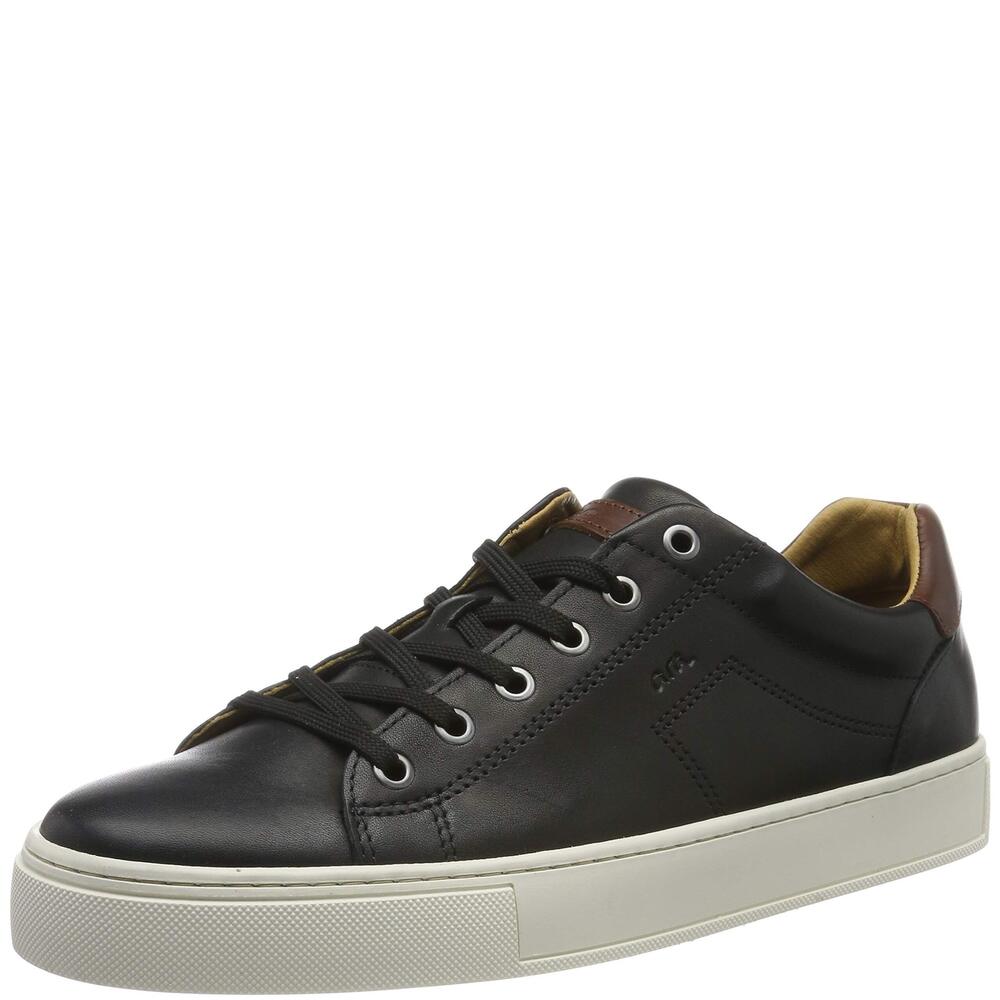 ARA Men's Hampard 1133201 Low-Top Sneakers, Black Black Brown 01, 10.5